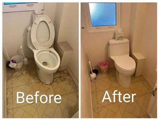 Restroom cleaning before and after in Jacksonville, FL